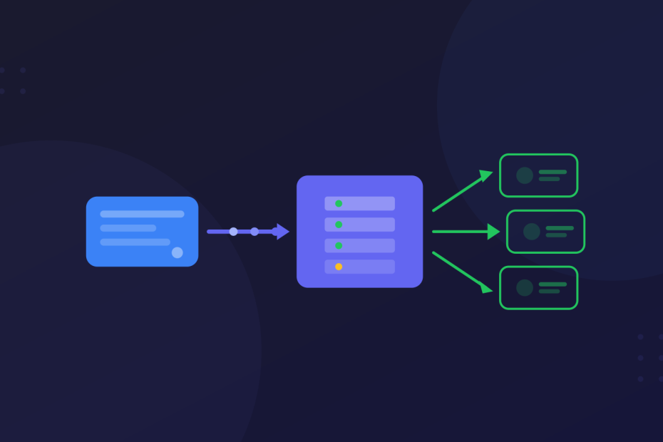 Server-side tracking data flow diagram
